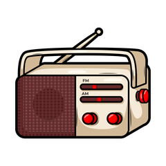 cartoon  classic radio illustration art