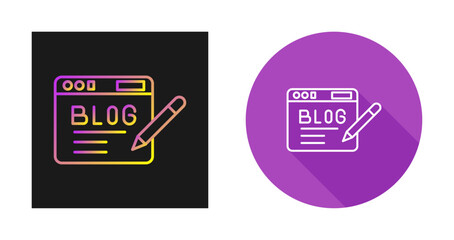 Blog Vector Icon