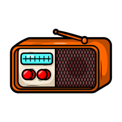 cartoon  classic radio illustration art