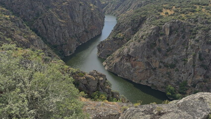 Majestic View of Duero River Canyon in Summer