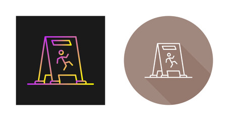 Wet Floor Vector Icon