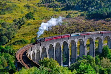 Poster Glenfinnanviaduct The Jacobite steam train on Glenfinnan viaduct in North West Highlands, Scotland, UK.  © Karl Allen Lugmayer