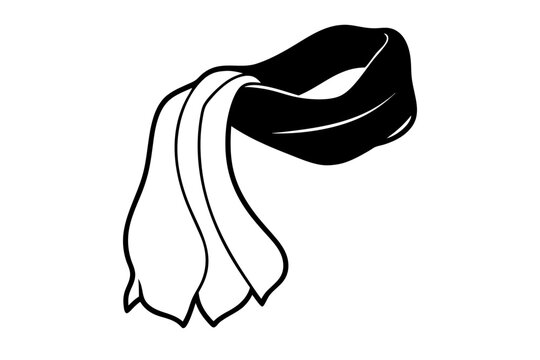 recommend clip art: 
                    
                    Scarf line art vector, scarf muffler cloth icon, scarf outline coloring book page 
                    