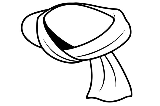 recommend clip art: 
                    
                    Scarf line art vector, scarf muffler cloth icon, scarf outline coloring book page 
                    