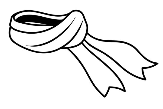 recommend clip art: 
                    
                    Scarf line art vector, scarf muffler cloth icon, scarf outline coloring book page 
                    