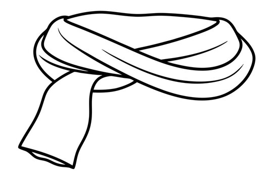 recommend clip art: 
                    
                    Scarf line art vector, scarf muffler cloth icon, scarf outline coloring book page 
                    