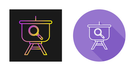 Searching Presentation Vector Icon