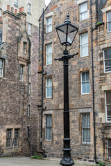 Lady Stairs Close in Old Edinburgh, in the heart of the Old Town
