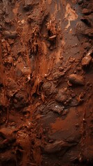 Fototapeta premium View from above of a mud wallpaper for mobile, 9:16 ratio. Generative ai