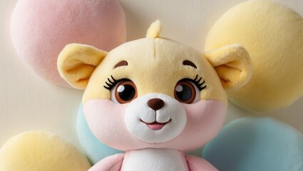 Animate Stuffed Toy with a Friendly Expression.