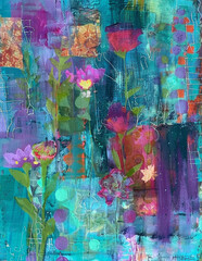 Twilight Garden Texture Page Journal