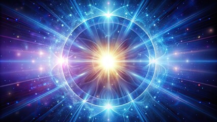 Naklejka premium Unveiling the Radiant Energy Source of Ethereal Brilliance Asymmetrical