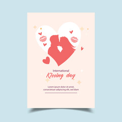 Happy Kissing Day Poster Template