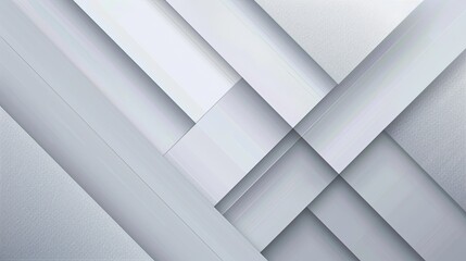 Fototapeta premium abstract geometric white and gray on light silver gradient background