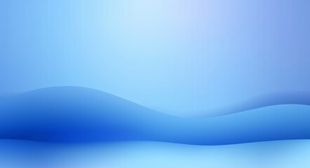 Obraz premium A Serene Soft Gradient Blue Landscape for Peaceful Vibes