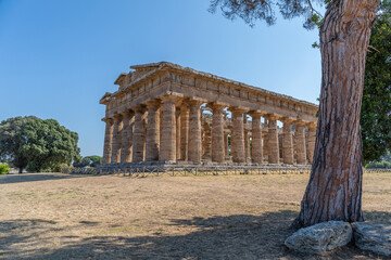 Temple de Neptune, à Paestum, Italie