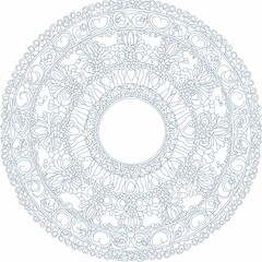 Elegant Minimalist Floral Mandala Design