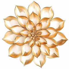 Elegant Hand-Drawn Floral Mandala Design