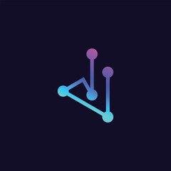 J letter initial icon logo design vector template