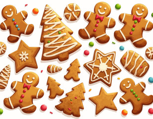 Gingerbread Cookies and Candy Canes  
