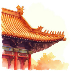 Fototapeta premium Traditional Chinese Architecture Detail 