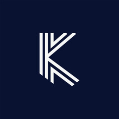 modern letter k logo design template