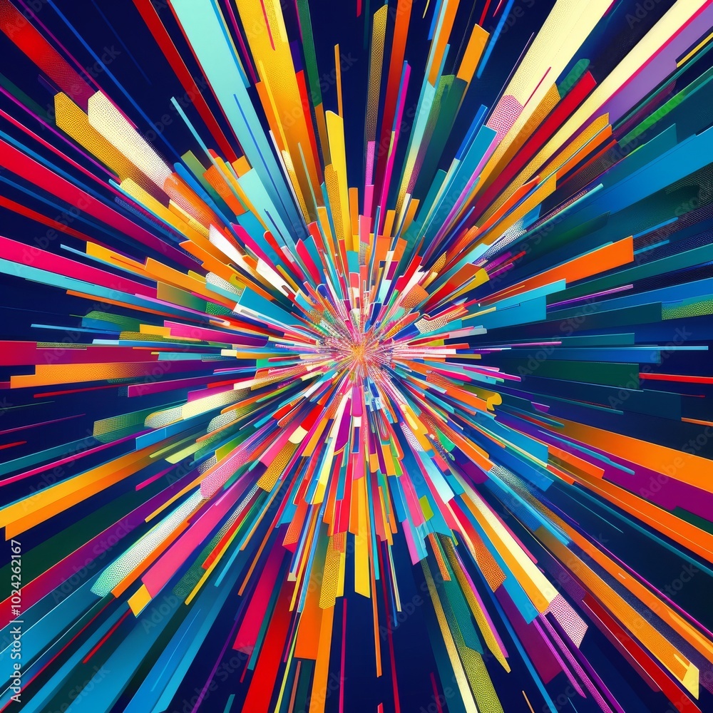 Canvas Prints a colorful explosion of light and color