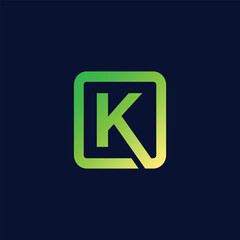 modern letter k logo design template