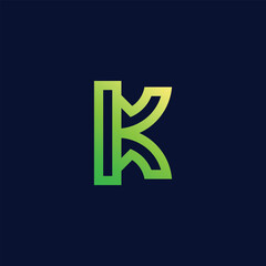 modern letter k logo design template