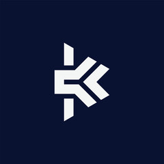 modern letter k logo design template
