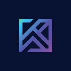 modern letter k logo design template