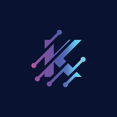 modern letter k logo design template