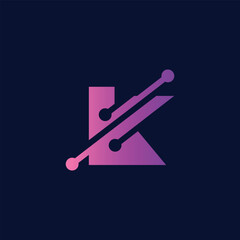 modern letter k logo design template