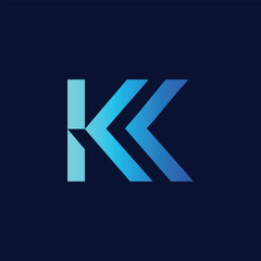 modern letter k logo design template