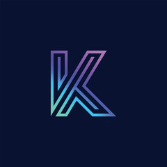 modern letter k logo design template