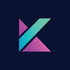 modern letter k logo design template
