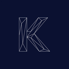 modern letter k logo design template