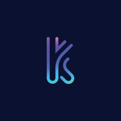 modern letter k logo design template