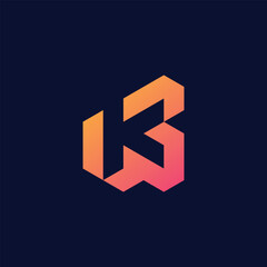 modern letter k logo design template