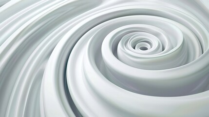 White Spiral Lines Texture 3D Background - a sleek and modern visual. The spiral lines create a dynamic and textured atmosphere.