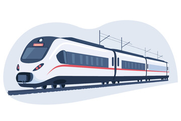 Naklejka premium train on the station