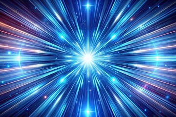 Fototapeta premium Close-up lightspeed timewarp effect