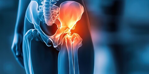 hip surgery and injury concept