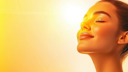 Radiant Skin Glow: Woman's Soft Smile, Post-Facial Bliss