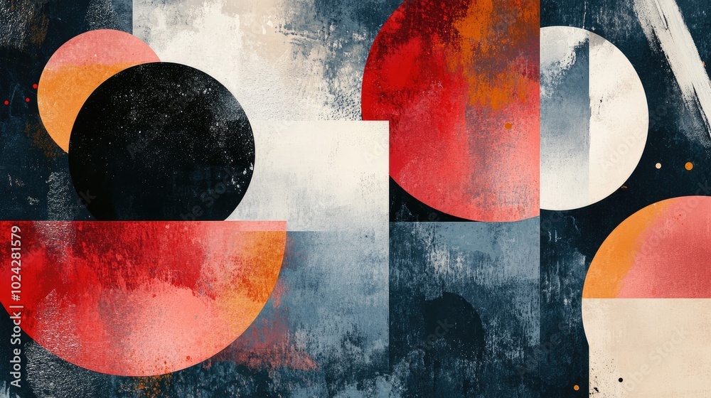 Poster Abstract composition illustration and background in a unique design