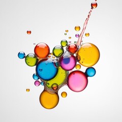 background with colourful bubbles