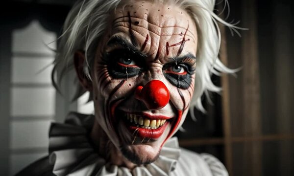 Halloween Evil Clown Smiling