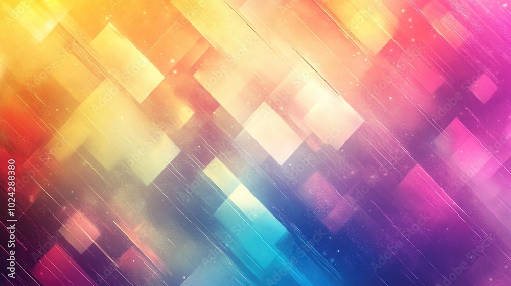 Aufkleber Abstract geometric texture featuring a colorful blurred background and gradient patterns ideal for themes presentations templates or design projects