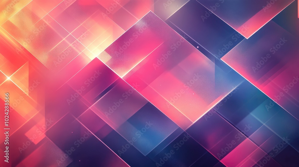 Aufkleber Abstract geometric texture featuring a trendy blurred background with a gradient pattern ideal for motion wallpapers fantasy illustrations or design projects