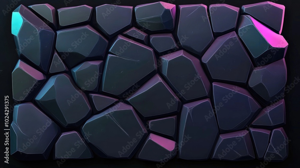 Poster abstract dark stone texture background featuring geometric shapes and subtle warm illumination